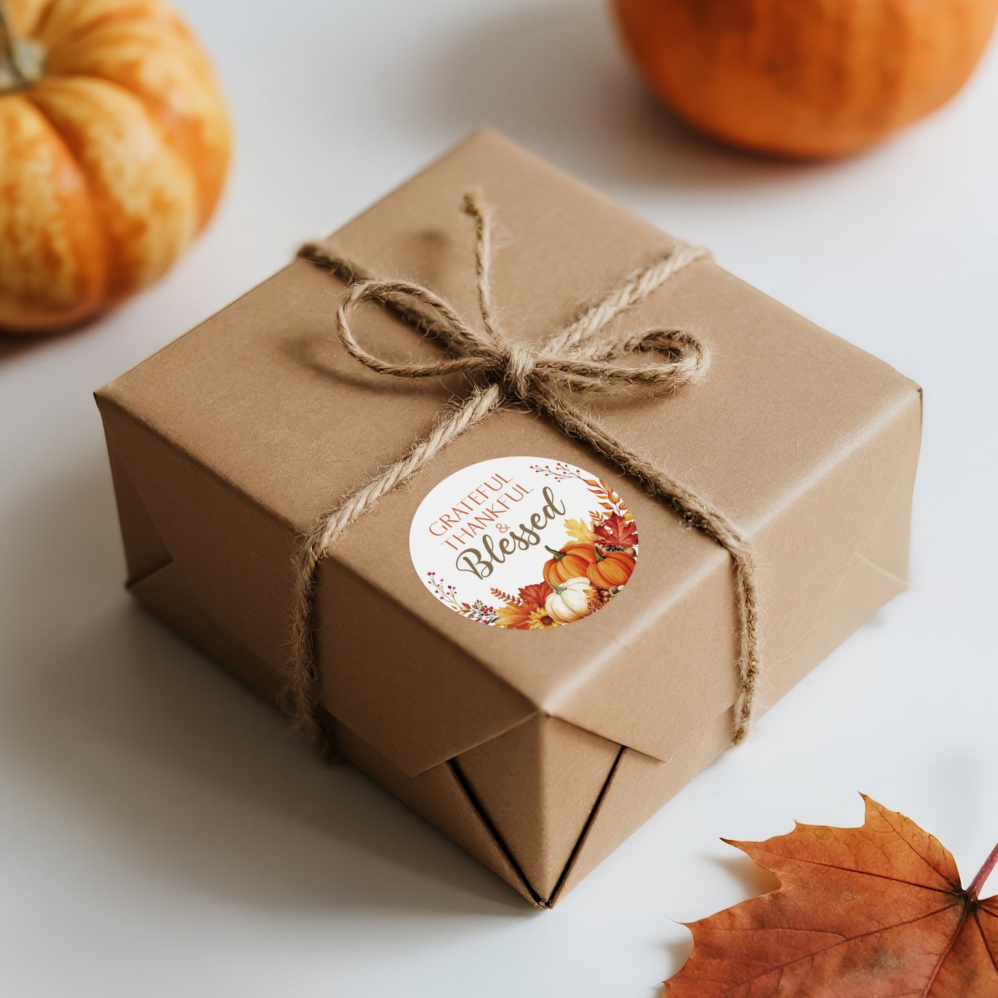 Anwyll Happy Thanksgiving Stickers - Thankful Stickers 60Pcs 2Inch Grateful Thankful Blessed Sticker Decor Self Adhesive Thanksgiving Thank You Sticker for Card Envelope Seal Holiday Fall Party Favors