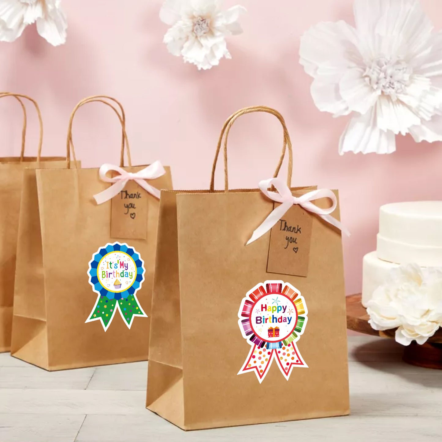 Anwyll Birthday Gift Stickers,Happy Birthday Badge Stickers,210 Pcs It's My Birthday Stickers Labels for Kids Children Teacher Clothing Cake Birthday Party Decorations Home Classroom Supply(2.8×3.6'')