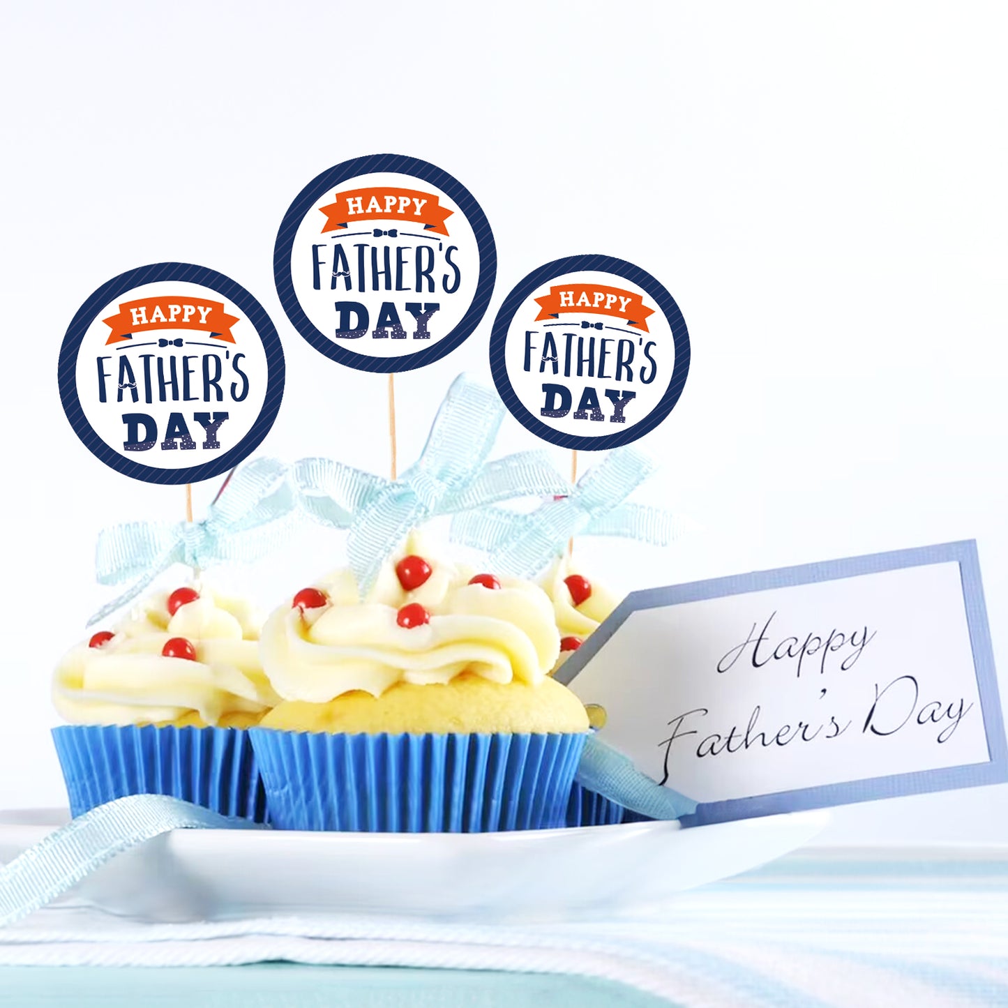 Anwyll Fathers Day Gift Stickers,Happy Father's Day Stickers,60Pcs 2Inch Round Fathers Day Labels Stickers,Self-Adhesive Beard Fathers Day Present Stickers for Gift Wrapping Envelope Seal Card Flower